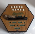 Kostler Concertina 10-button Hexagonal Decorative Multi-color With Box