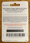  25 Google Play Gift Physical Card New Unused