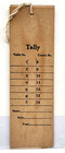 Patriotic Woman Holding A Flag - Hand Colored Bridge Tally Card C 1920 s