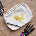 12 Permanent Fabric Markers  Vibrant Colors For Clothes  Shoes  T-shirts  Crafts