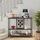 Industrial Liquor Bar Cart Rolling Kitchen Serving Cart W  Rack Glass Holder
