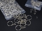 100pack Key Ring With Chain And Open Jump 1 Inch Split Round Keychain Rings Bulk