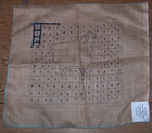 dorothy s  Lamb Rug Hooking Pattern On Canvas 12x13 started prairie Craft House