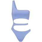 Skims Swim One Shoulder Monokini Periwinkle Womens Small