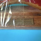 Australian Made Hardwood Boomerang Decorative Souvenir With Stand
