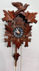 Vintage Mauthe German Cuckoo Clock Nos Black Forest Carved Wood Leaf Bird Nib