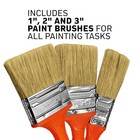 Premium Paint Brush Set     3-piece Boiled Bristle Brushes  1     2     3     For 