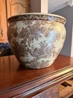 Oriental Accent Medium Fish Bowl Pot Planter Ceramic Asian