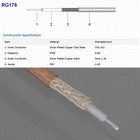 Bnc Male To Bnc Male Cable For Ultrasonic Testing Ndt Transducer Ut Rg178 6 33ft
