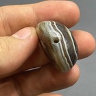 Ancient Natural Agate  Tibetan Lukmik Goat Eye         Banded Authentic Old Bead 