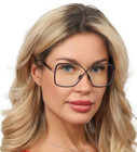 New Tom Ford Tf 5841-b 001 Shiny Black Gold Authentic Eyeglasses Frame 59-10