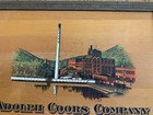 Vintage Adolph Coors Beer Company Wooden Advertising Sign Golden Colorado