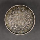 1841 India Silver 2 Annas