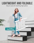 4 Step Ladder  Foldable Step Stool  Aluminum Lightweight Ladder For Home Kitc   
