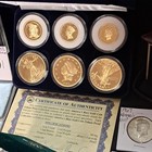 Eatate Sale Junk Drawer Coin Lot 3 Silver Quarters Half Dollar Nickels Proofs