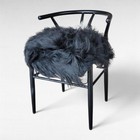 Genuine Icelandic Sheepskin Rug Xxl Natural Black White Flecks 56  X 36 
