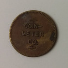 Vintage Laundry Metered Equipment Coin Meter Co  Token 24mm