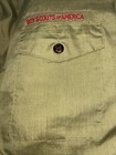 Vintage Olive Green Bsa Boy Scout Long Sleeve Uniform Shirt  V92