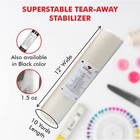 Superpunch 1 5 Oz White Tear Away Stabilizer 12  X 10 Yards Roll  