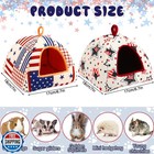 Petknows 2 Pack Guinea Pig Bed  Guinea Pig Hideout Washable Small Animal Hous
