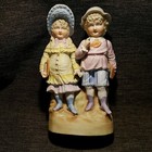 Antique Gebruder Heubach Bisque Boy   Girl Piano Baby Large  Figurine 13  Statue