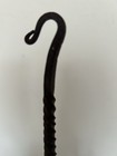 Antique Primitive Hand Forged Iron 3 Arm Hanging Candle Holder