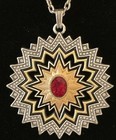 Exotic Chic  Nwt Brighton Dynasty Sol 3 Tone Necklace   Earring Set Msrp   206