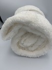 White Sherpa Fleece Fabric Pre-cut 1 5 Yards 54   x60    Soft Plush Blanket Diy