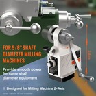Z-axis Power Feed Table Mill For Milling Machine 450 In-lb Torque 0-200rpm