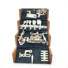 1889 Wood Singer Vintage Puzzle Box Sewing Machine Attachments Antique