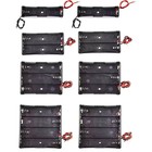 3pcs 18650 Battery Holder Box 1 Slot 3 7v Storage Case With Wire Leads