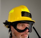 Phenix First Due Nfpa 1971 Structural Fire Helmet W  Goggles  yellow  2019 New 