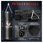 Punching Bag Set Adults 4  Oxford Heavy Bag 12oz Gloves  Chains  Hand Wraps Etc 