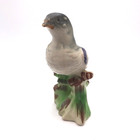 Japan Yellow   Gray Bird Figurine Porcelain Statue Figure Antique 4 5  Vintage