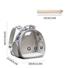 Portable Travel Pet Backpack Carrier Hamster Bag Guinea Pig Bird Small Dog Ca   