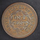 1851 Braided Hair Large Cent   grades Vf  Free Shipping  C5818