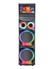 Xl-2120 Dual 12  Karaoke Speaker W  15 4  Android Tablet  Bluetooth  Mic  Lights