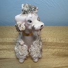 Vintage Antique Essay Pink Spaghetti Porcelain Poodle Lighter Very Rare
