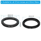 37mm-30mm Metal Step Down Ring Camera Len Filter Adapter Ring Aluminum Filter