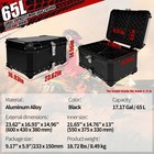 Aluminum Trunk 65l Motorcycle Top Case Waterproof Luggage Storage Tour Tail Box