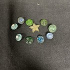 Lot Of 70 Vintage   Antique Buttons Blue   Green