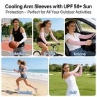 Jusdiqir Uv Sun Protection Cooling Arm Sleeves  One Size  Light Pink 1 Pair
