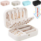 Portable Jewelry Box Organizer Leather Jewellery Ornaments Case Travel Storage