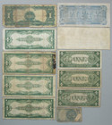  lot Of 11  Vintage Us Notes  Confederate fractional hawaii black Eagle obsolete