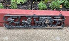 Vintage Cast Iron Childs Park Garden Bench Back Animals Safari Zoo