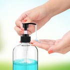 Empty Plastic Pump Bottles Dispenser 4 Pack 16oz 500ml Portable Clear Bpa-free