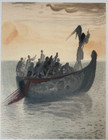 Salvador Dal   Signed   Numbered Edition Lithograph  the Angel Helmsman 