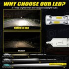 2x H4 Hb2 9003 286000lm 1950w Led Headlight Kit Hi lo Beam Bulb High Power 6000k