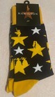 Alexander Hamilton Musical Gold Star Pattern Socks Size Large Or 7-15