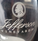 Jefferson Vineyards Wine Glass Clear President Collectible Dinner Party Nice